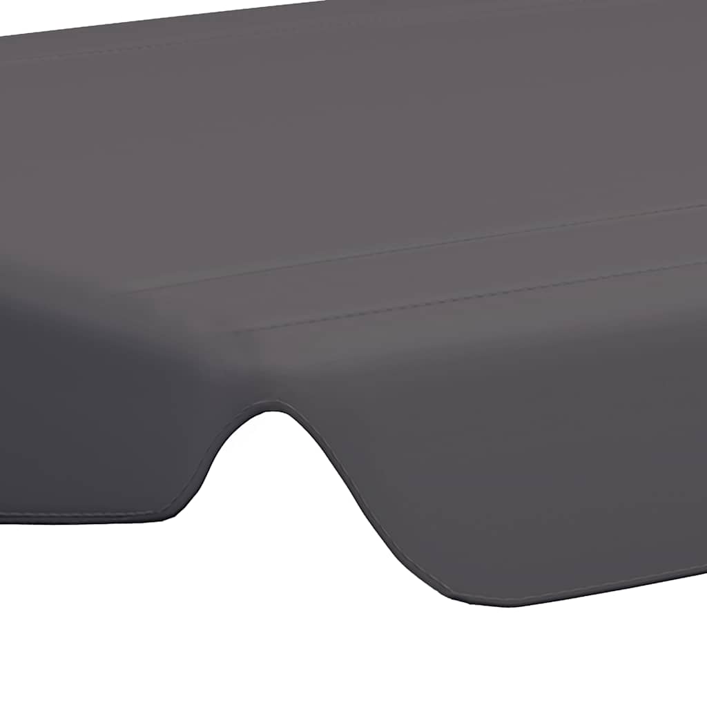 vidaXL Replacement Canopy for Garden Swing Anthracite 150/130x105/70cm