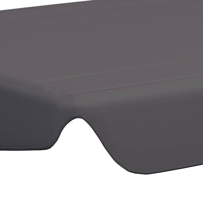 vidaXL Replacement Canopy for Garden Swing Anthracite 150/130x105/70cm