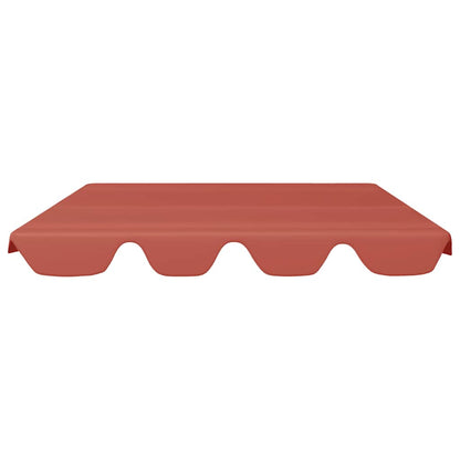 312100 vidaXL Replacement Canopy for Garden Swing Terracotta 150/130x105/70cm