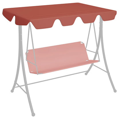 312100 vidaXL Replacement Canopy for Garden Swing Terracotta 150/130x105/70cm
