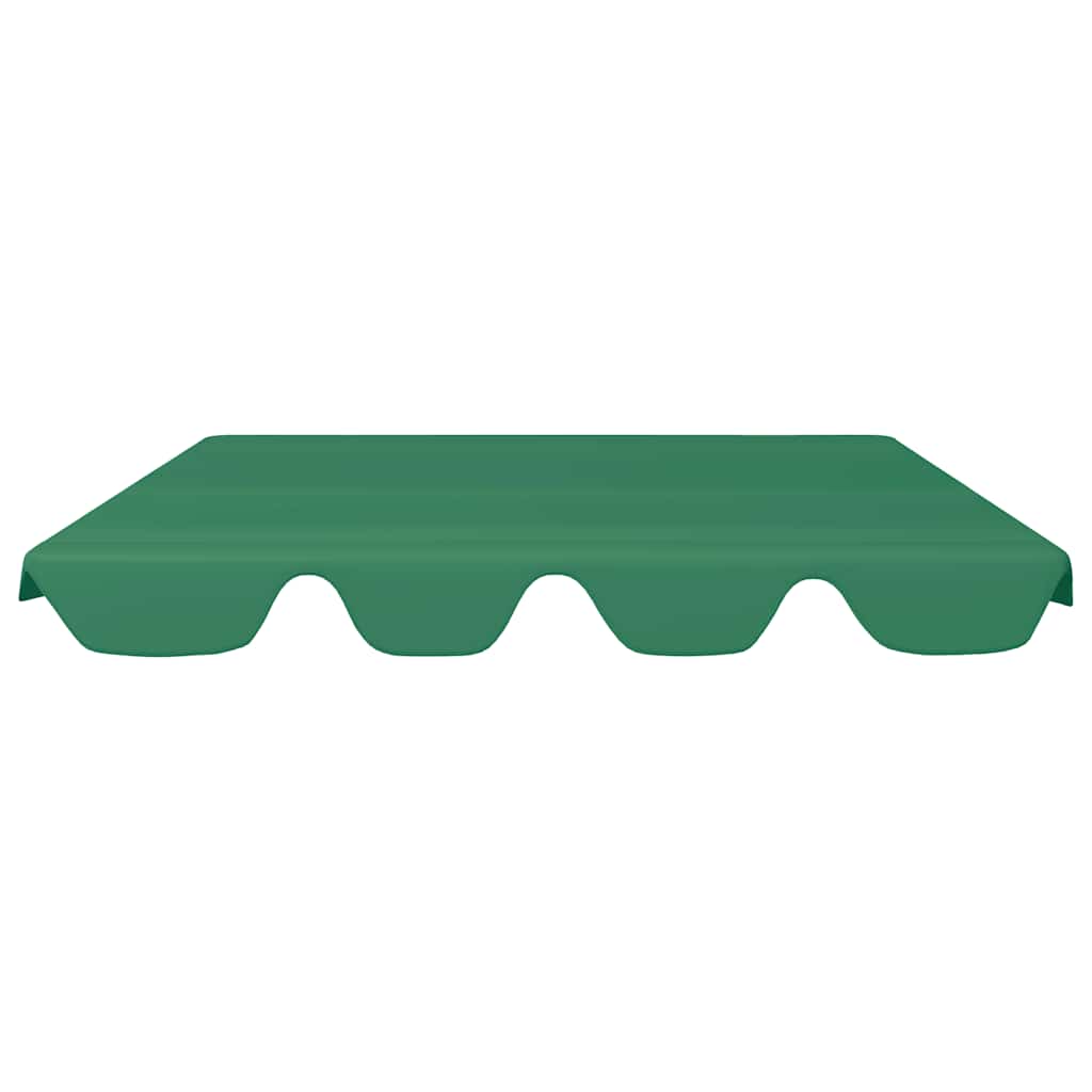 vidaXL Replacement Canopy for Garden Swing Green 150/130x105/70 cm