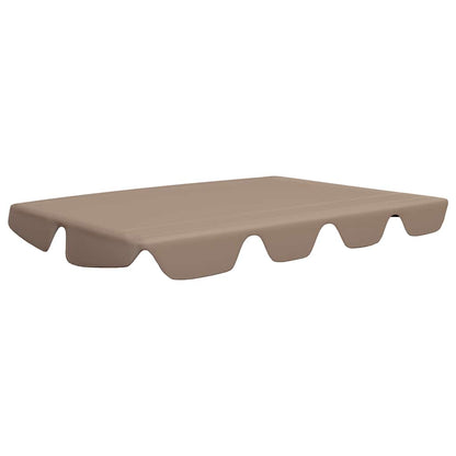 vidaXL Replacement Canopy | Taupe | 100% polyester with PVC coating