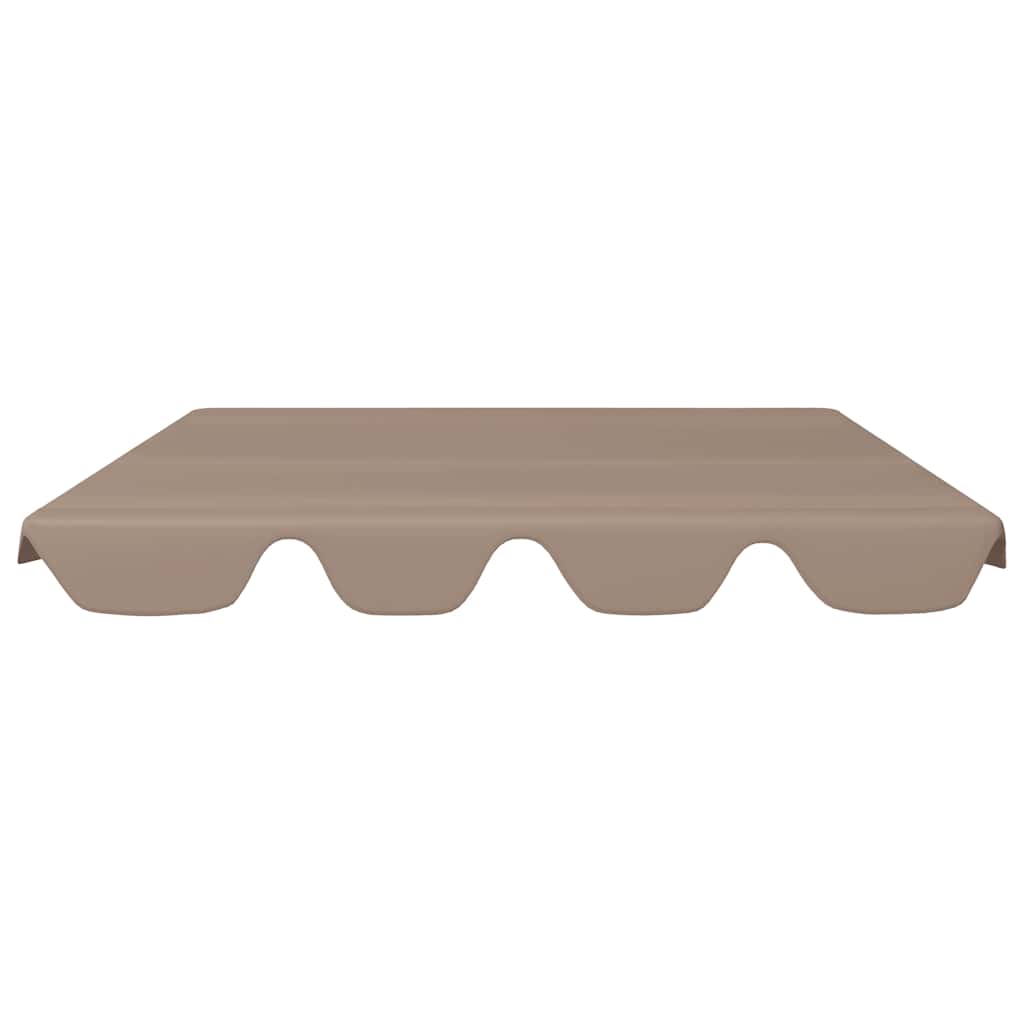 vidaXL Replacement Canopy | Taupe | 100% polyester with PVC coating