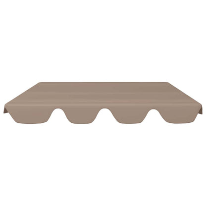 vidaXL Replacement Canopy | Taupe | 100% polyester with PVC coating