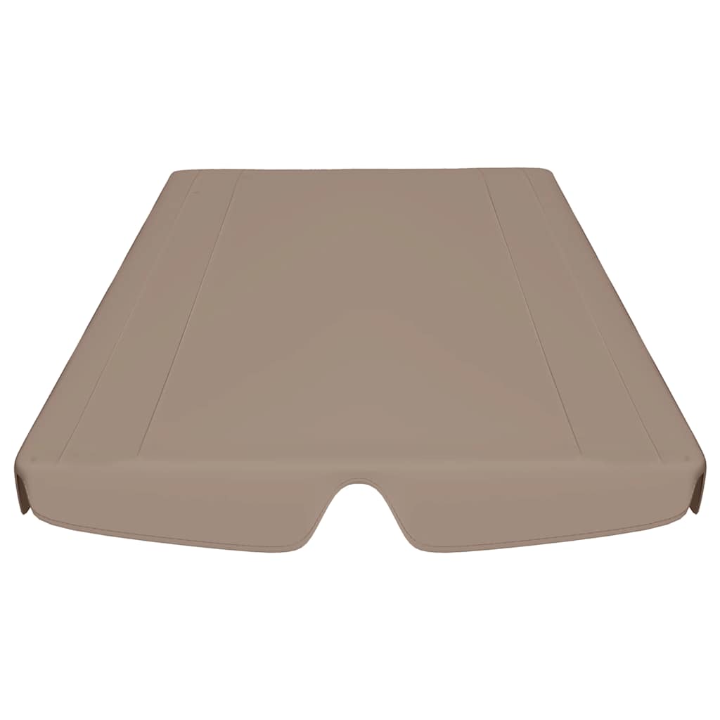 vidaXL Replacement Canopy | Taupe | 100% polyester with PVC coating