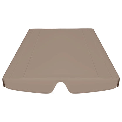 vidaXL Replacement Canopy | Taupe | 100% polyester with PVC coating