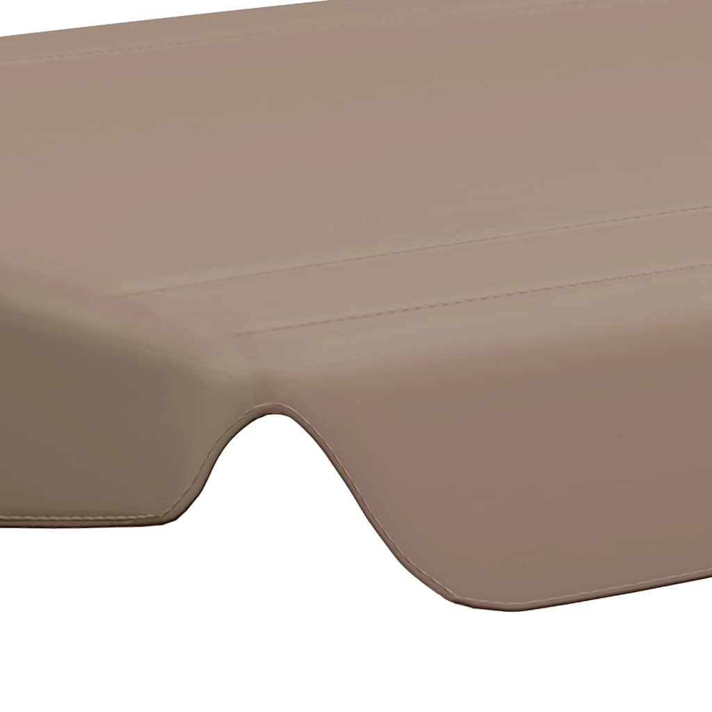 vidaXL Replacement Canopy | Taupe | 100% polyester with PVC coating