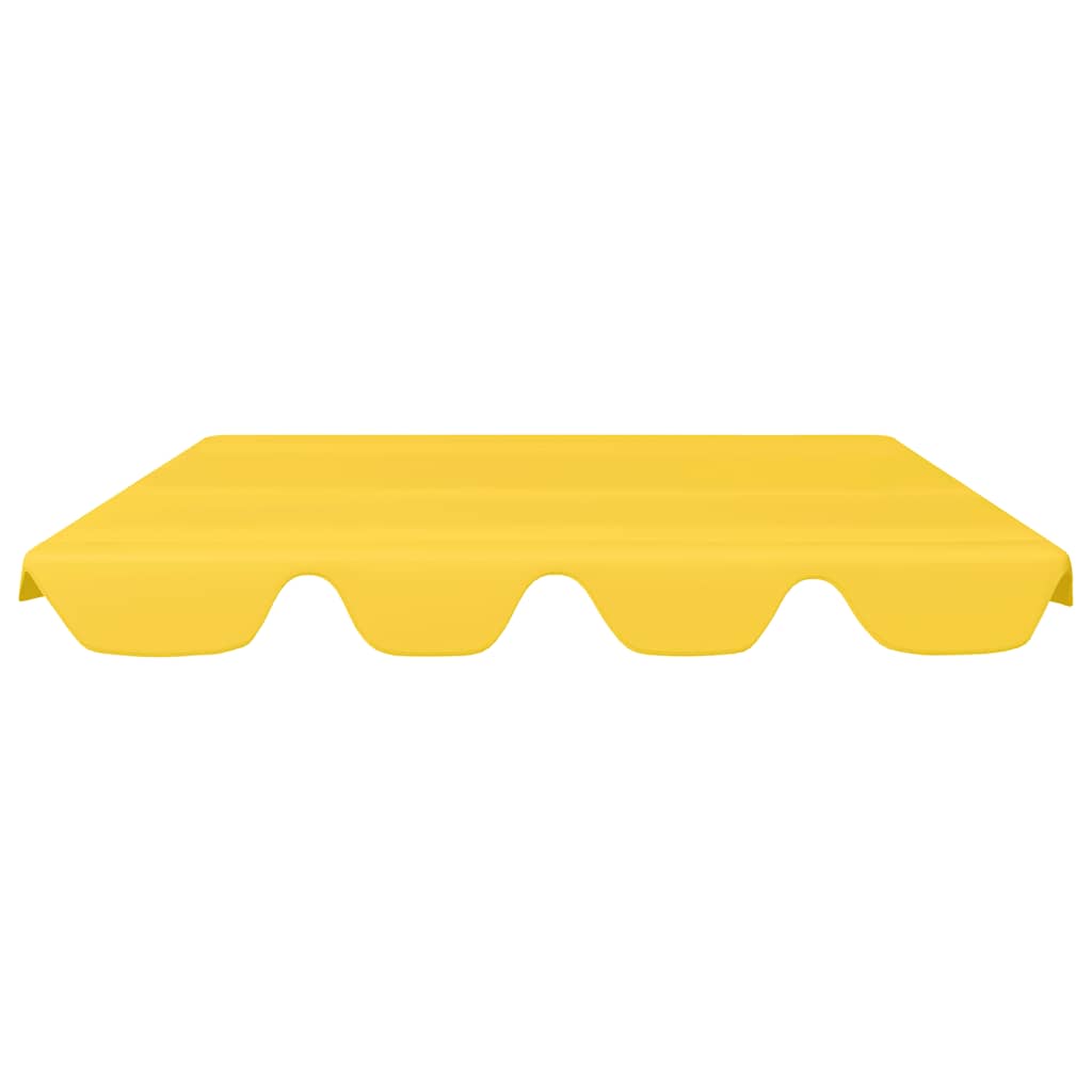 vidaXL Replacement Canopy for Garden Swing Yellow 150/130x105/70 cm