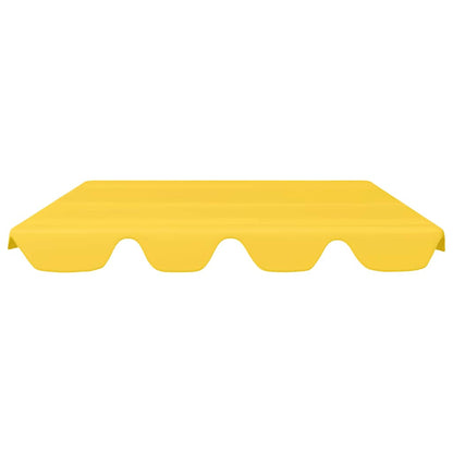 vidaXL Replacement Canopy for Garden Swing Yellow 150/130x105/70 cm