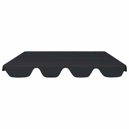 vidaXL Replacement Canopy for Garden Swing Black 150/130x105/70 cm