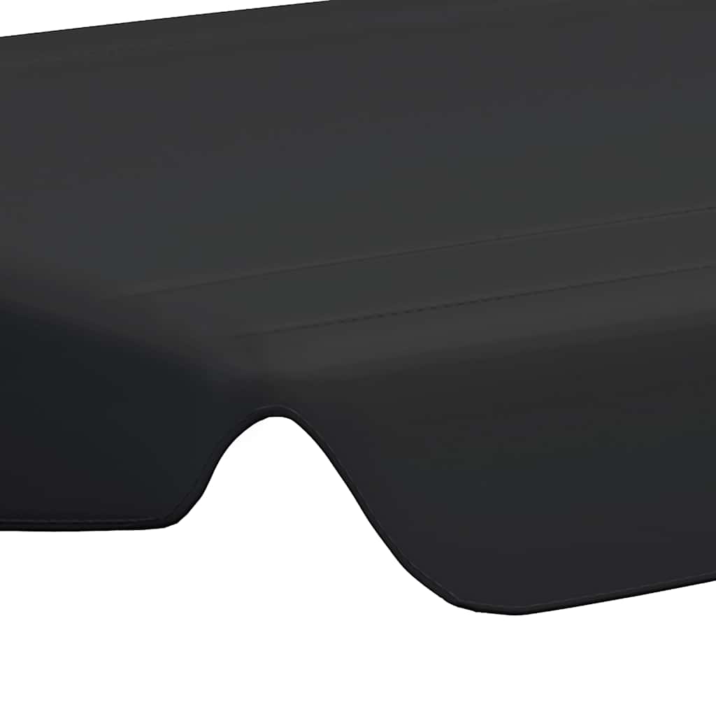 vidaXL Replacement Canopy for Garden Swing Black 150/130x105/70 cm