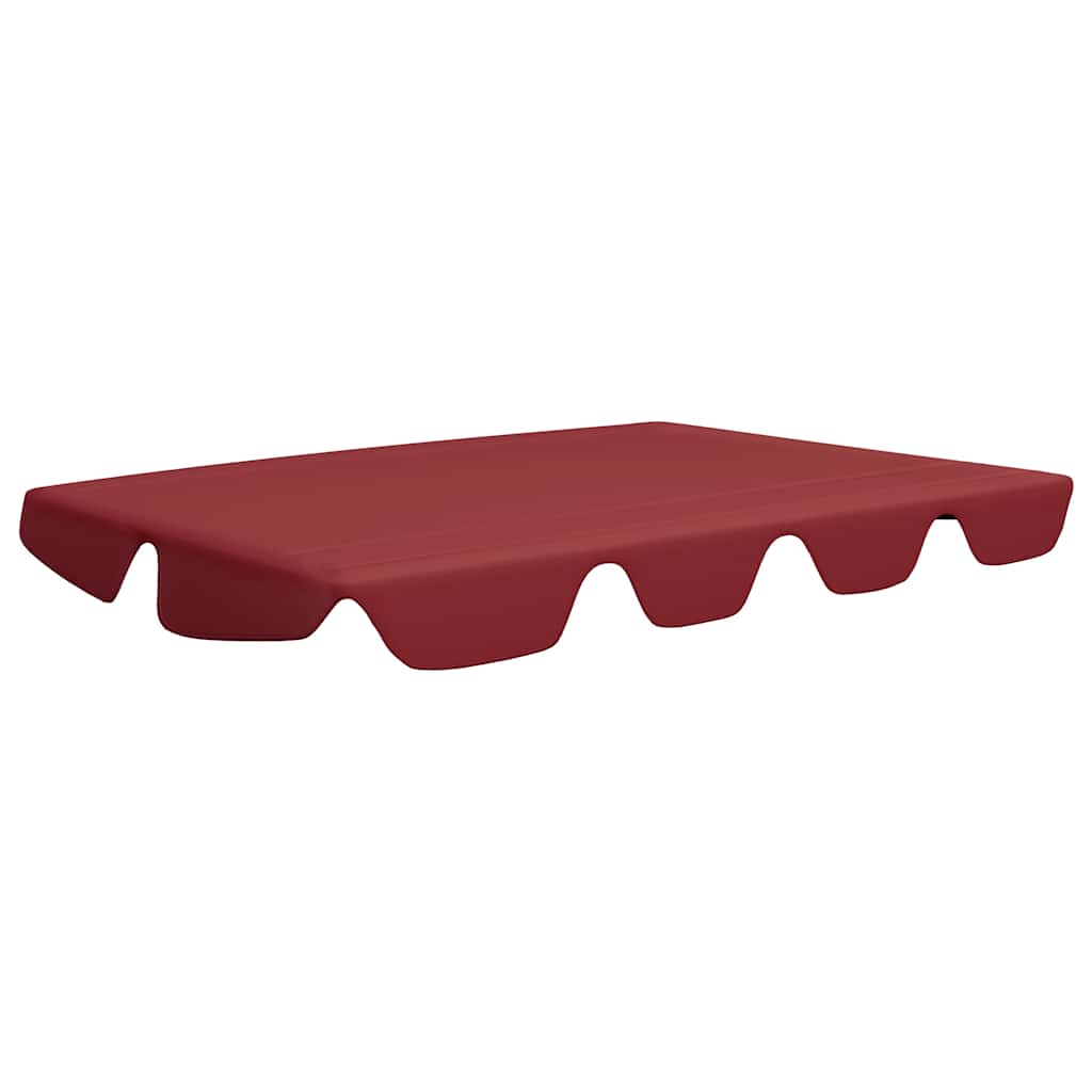 312107 vidaXL Replacement Canopy for Garden Swing Wine Red 150/130x105/70 cm