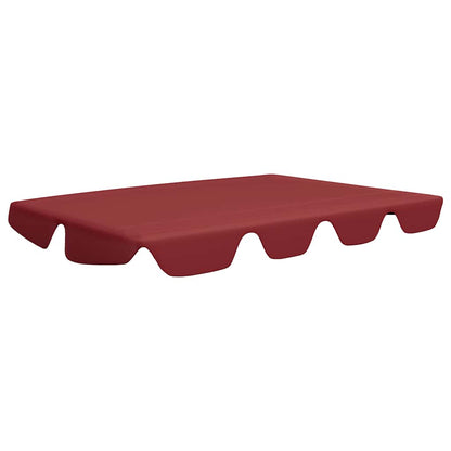 312107 vidaXL Replacement Canopy for Garden Swing Wine Red 150/130x105/70 cm