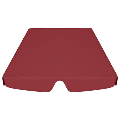 312107 vidaXL Replacement Canopy for Garden Swing Wine Red 150/130x105/70 cm