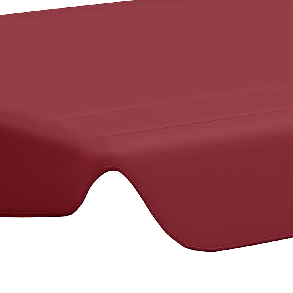 312107 vidaXL Replacement Canopy for Garden Swing Wine Red 150/130x105/70 cm