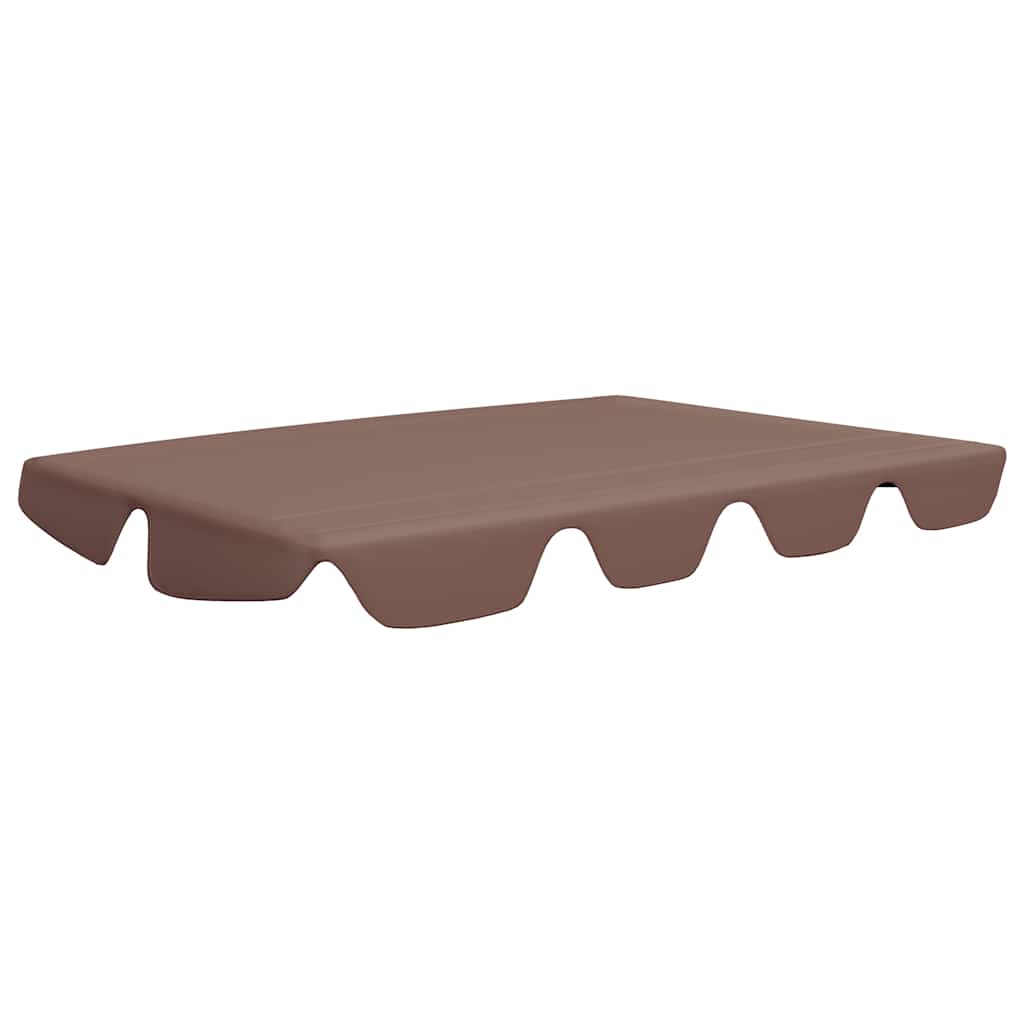 312108 vidaXL Replacement Canopy for Garden Swing Brown 150/130x105/70 cm