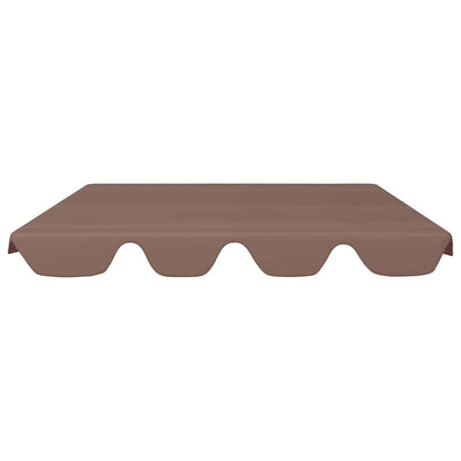 312108 vidaXL Replacement Canopy for Garden Swing Brown 150/130x105/70 cm