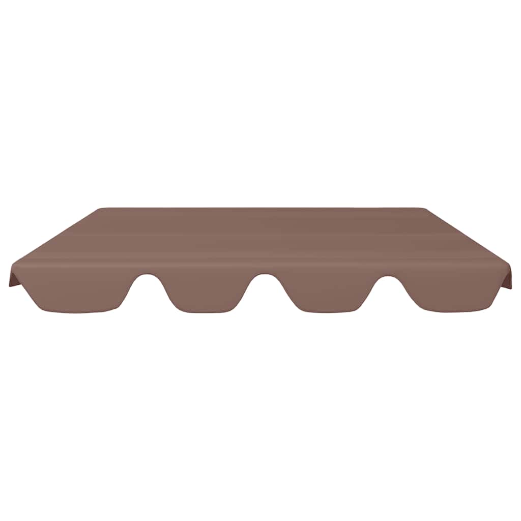 vidaXL Replacement Canopy for Garden Swing Brown 150/130x105/70 cm