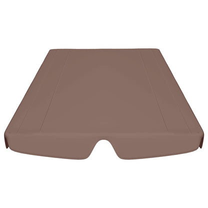 312108 vidaXL Replacement Canopy for Garden Swing Brown 150/130x105/70 cm
