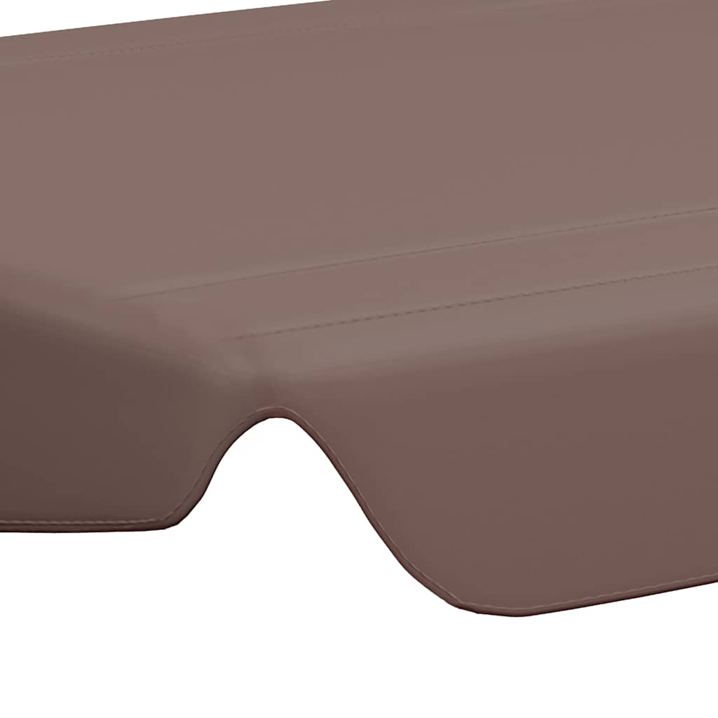 312108 vidaXL Replacement Canopy for Garden Swing Brown 150/130x105/70 cm