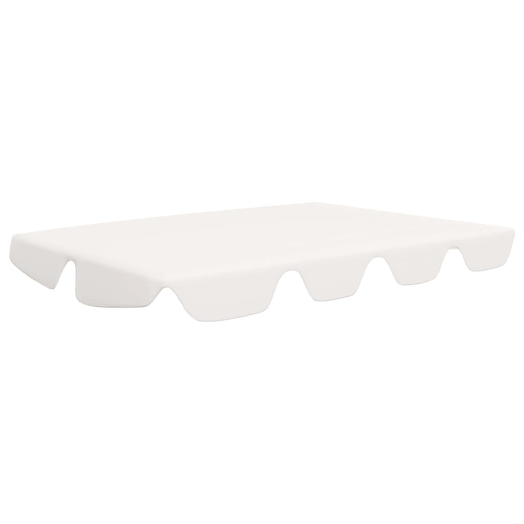 vidaXL Replacement Canopy for Garden Swing White 150/130x105/70 cm