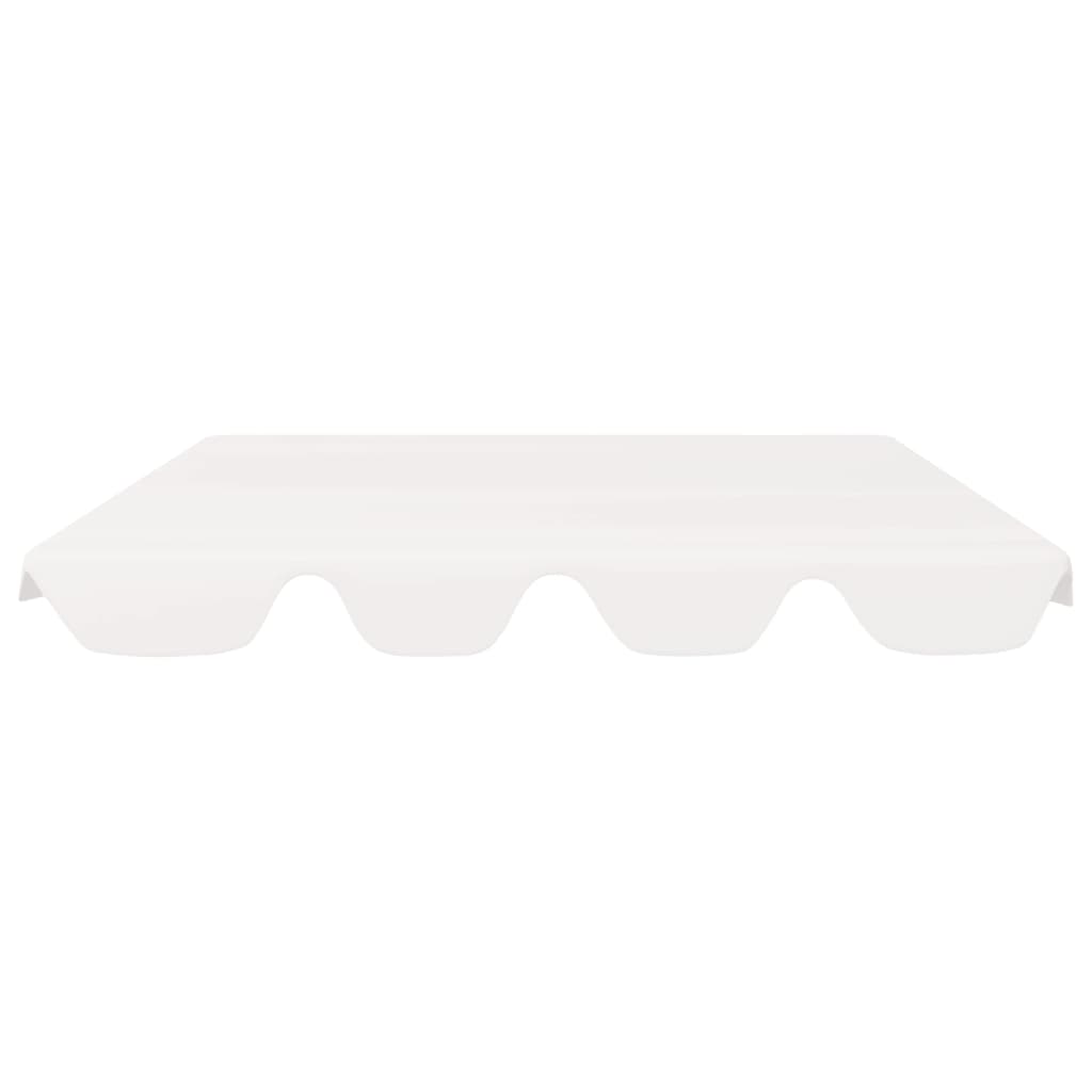 vidaXL Replacement Canopy for Garden Swing White 150/130x105/70 cm