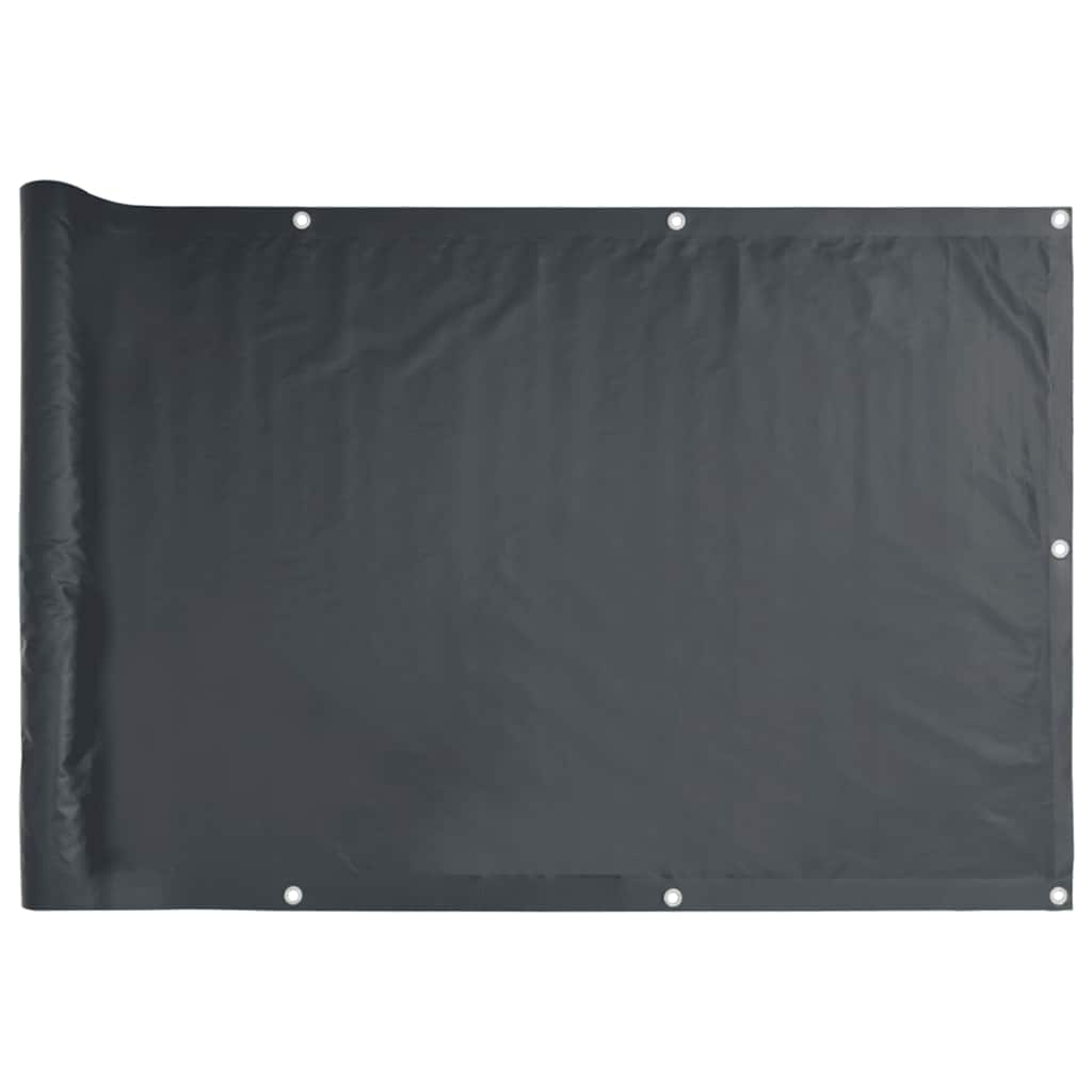 vidaXL Balcony Screen Anthracite 75x300 cm Oxford Fabric