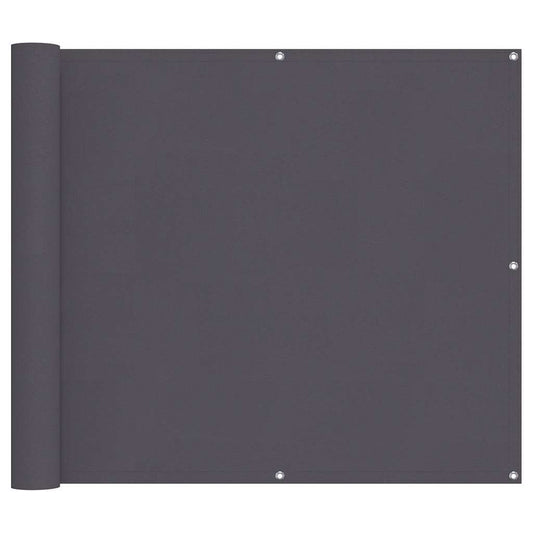 134868 vidaXL Balcony Screen Anthracite 90x300 cm Oxford Fabric