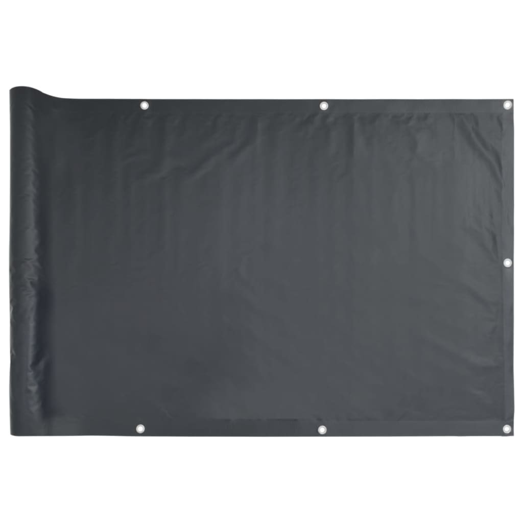 vidaXL Balcony Screen Anthracite 120x500 cm Oxford Fabric