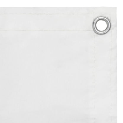134898 vidaXL Balcony Screen White 120x500 cm Oxford Fabric