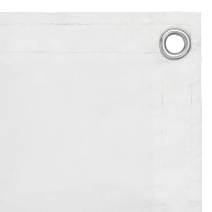 vidaXL Balcony Screen White 120x600 cm Oxford Fabric