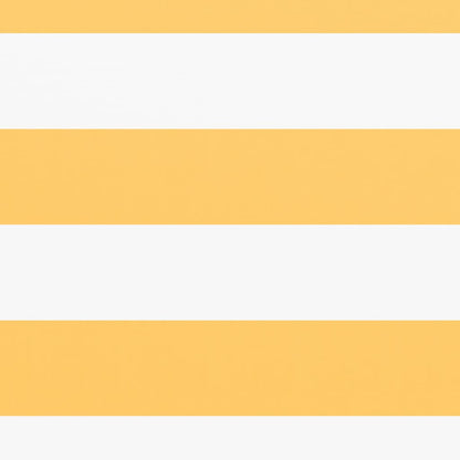 vidaXL Balcony Screen White and Yellow 75x500 cm Oxford Fabric