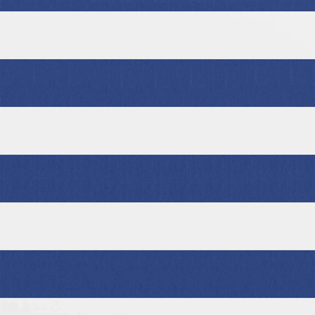 vidaXL Balcony Screen White and Blue 90x500 cm Oxford Fabric