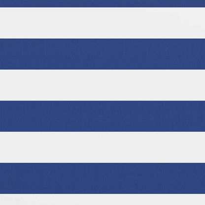 vidaXL Balcony Screen White and Blue 90x500 cm Oxford Fabric