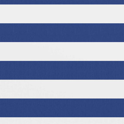 134920 vidaXL Balcony Screen White and Blue 120x300 cm Oxford Fabric