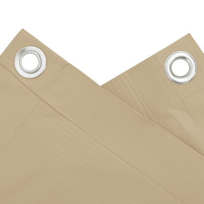 vidaXL Balcony Screen Beige 90x300 cm Oxford Fabric