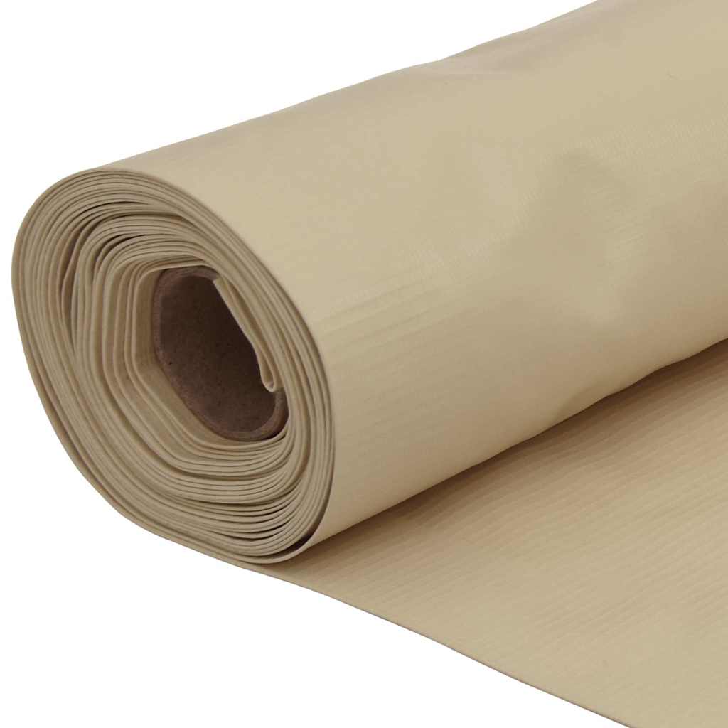 134942 vidaXL Balcony Screen Beige 90x500 cm Oxford Fabric