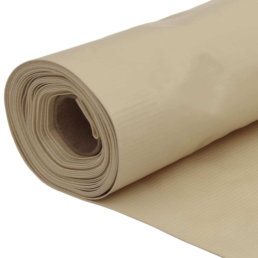vidaXL Balcony Screen Beige 120x600 cm Oxford Fabric