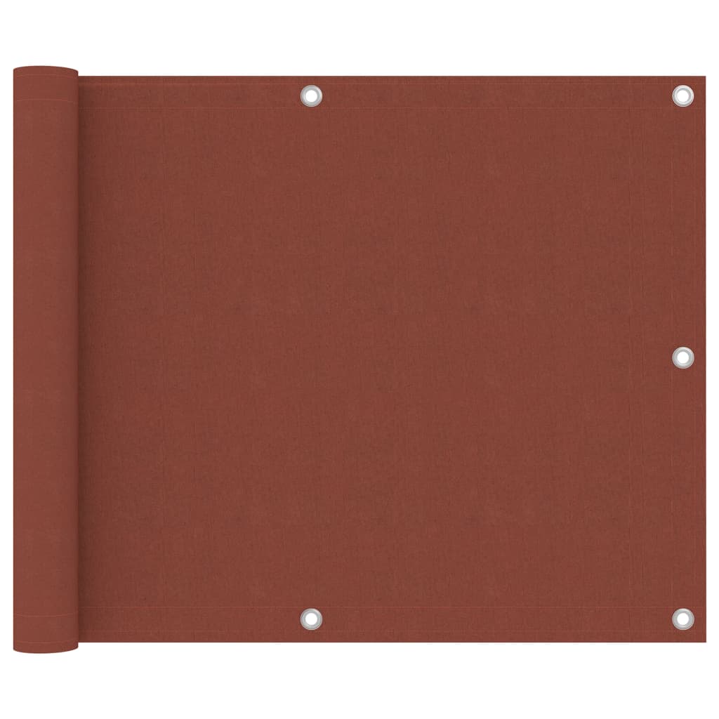 vidaXL Balcony Screen Terracotta 75x300 cm Oxford Fabric