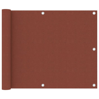 vidaXL Balcony Screen Terracotta 75x300 cm Oxford Fabric