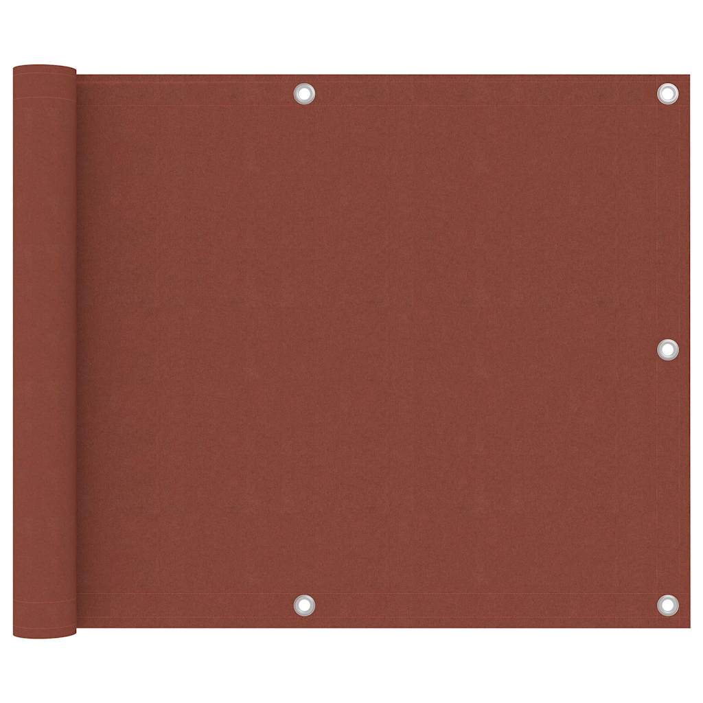 134972 vidaXL Balcony Screen Terracotta 75x300 cm Oxford Fabric