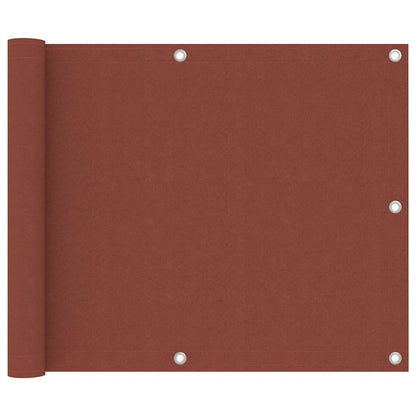 134972 vidaXL Balcony Screen Terracotta 75x300 cm Oxford Fabric