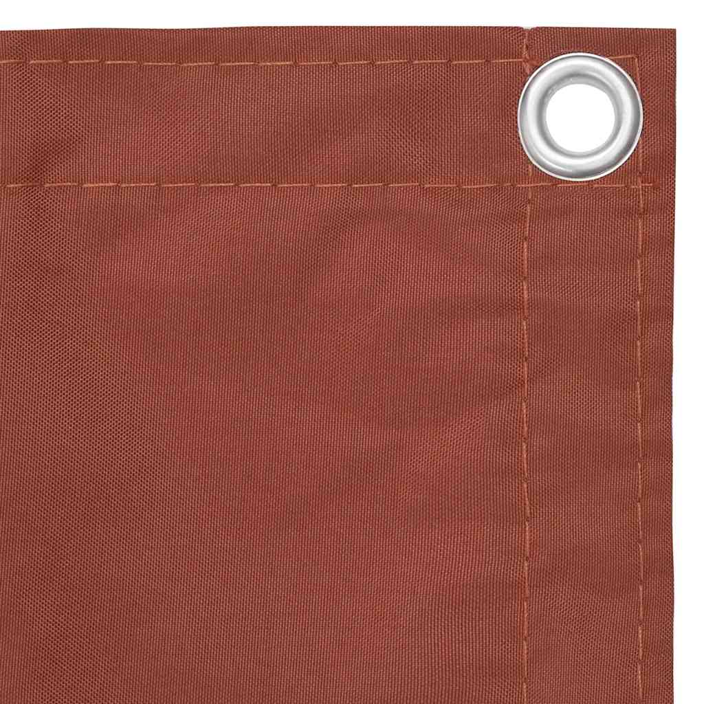134972 vidaXL Balcony Screen Terracotta 75x300 cm Oxford Fabric