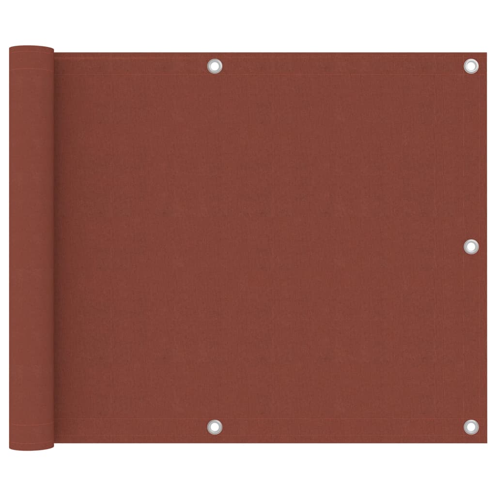 vidaXL Balcony Screen Terracotta 75x500 cm Oxford Fabric