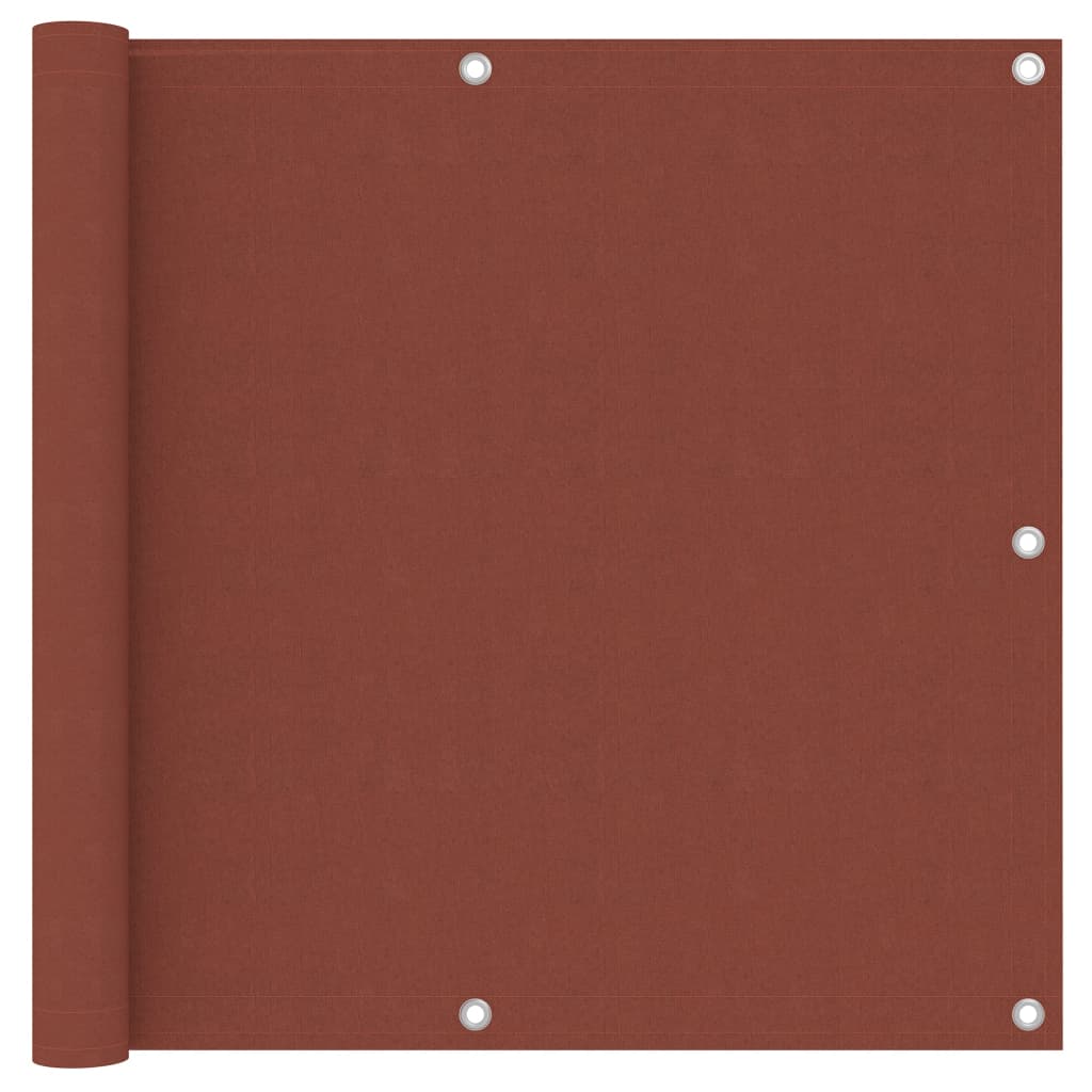 134976 vidaXL Balcony Screen Terracotta 90x300 cm Oxford Fabric