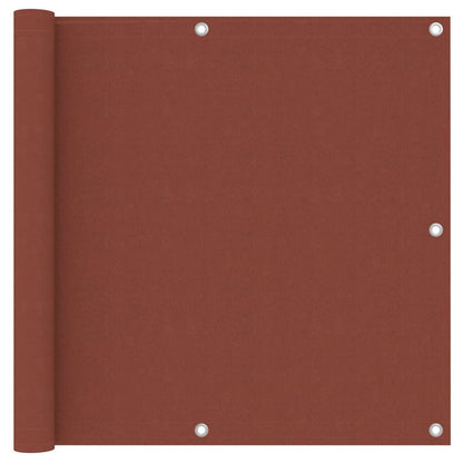 134976 vidaXL Balcony Screen Terracotta 90x300 cm Oxford Fabric
