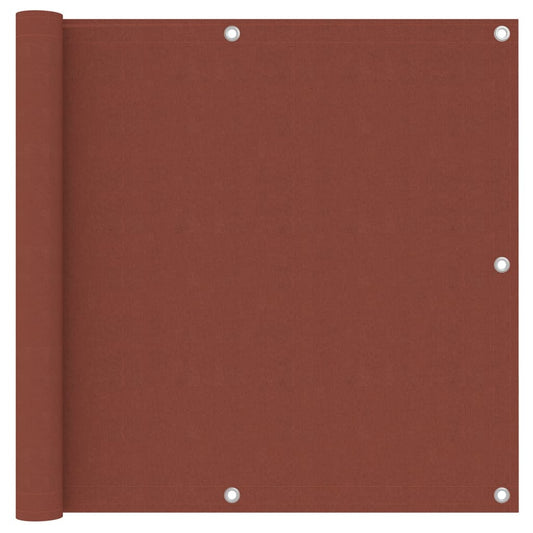 134978 vidaXL Balcony Screen Terracotta 90x500 cm Oxford Fabric