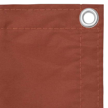 134978 vidaXL Balcony Screen Terracotta 90x500 cm Oxford Fabric