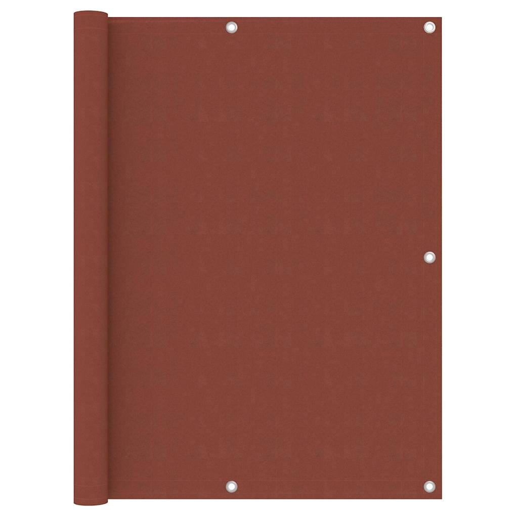 134980 vidaXL Balcony Screen Terracotta 120x300 cm Oxford Fabric