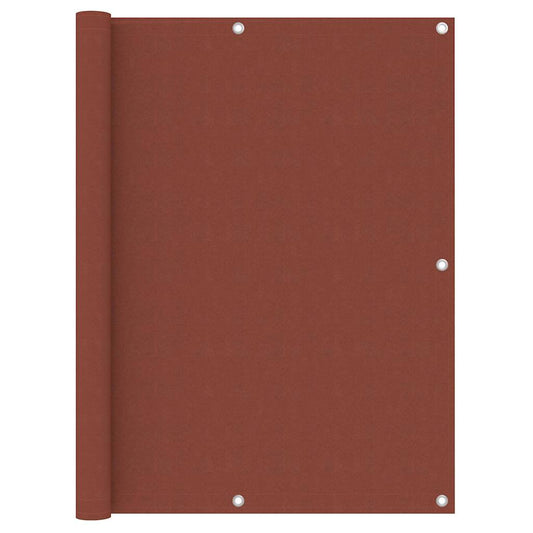 134980 vidaXL Balcony Screen Terracotta 120x300 cm Oxford Fabric